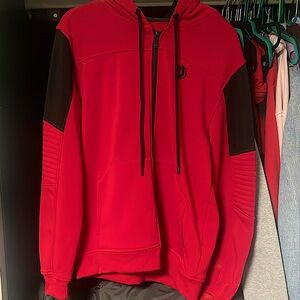 Akademiks red zip up hoodie